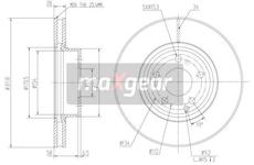 Brzdový kotouč MAXGEAR 19-1261