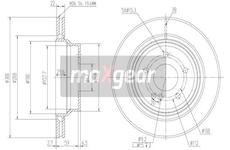 Brzdový kotouč MAXGEAR 19-1262