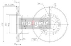 Brzdový kotouč MAXGEAR 19-1266
