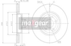 Brzdový kotouč MAXGEAR 19-1267