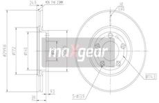 Brzdový kotouč MAXGEAR 19-1268