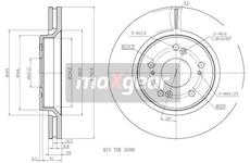 Brzdový kotouč MAXGEAR 19-1284