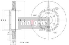 Brzdový kotouč MAXGEAR 19-1299