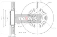 Brzdový kotouč MAXGEAR 19-1300