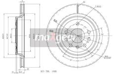 Brzdový kotouč MAXGEAR 19-1304