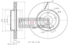 Brzdový kotouč MAXGEAR 19-1312