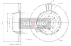 Brzdový kotouč MAXGEAR 19-1322