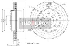 Brzdový kotouč MAXGEAR 19-1327