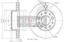 Brzdový kotouč MAXGEAR 19-1334