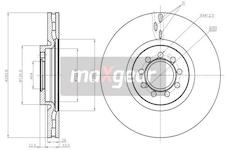 Brzdový kotouč MAXGEAR 19-1336