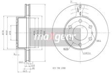 Brzdový kotouč MAXGEAR 19-1337