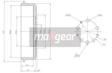 Brzdový buben MAXGEAR 19-1341
