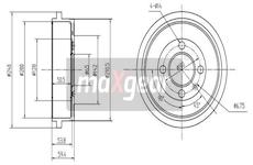 Brzdový buben MAXGEAR 19-1344
