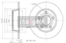 Brzdový kotouč MAXGEAR 19-1802