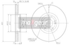Brzdový kotouč MAXGEAR 19-1812