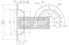 Brzdový kotouč MAXGEAR 19-1814