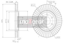 Brzdový kotouč MAXGEAR 19-1815