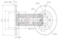 Brzdový kotouč MAXGEAR 19-1817