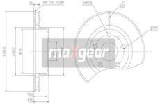 Brzdový kotouč MAXGEAR 19-1827MAX