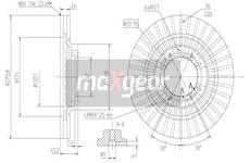 Brzdový kotouč MAXGEAR 19-1828