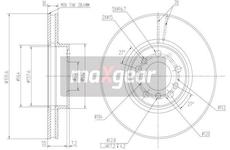 Brzdový kotouč MAXGEAR 19-1829