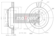 Brzdový kotouč MAXGEAR 19-1833MAX