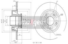 Brzdový kotouč MAXGEAR 19-1834