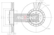 Brzdový kotouč MAXGEAR 19-1835
