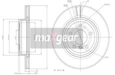 Brzdový kotouč MAXGEAR 19-1841