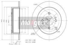 Brzdový kotouč MAXGEAR 19-1842