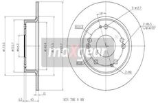 Brzdový kotouč MAXGEAR 19-1843