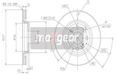 Brzdový kotouč MAXGEAR 19-1844