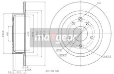 Brzdový kotouč MAXGEAR 19-1851
