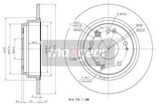 Brzdový kotouč MAXGEAR 19-1856