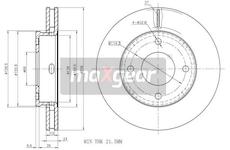 Brzdový kotouč MAXGEAR 19-1857