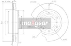 Brzdový kotouč MAXGEAR 19-1858