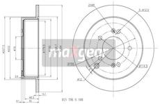 Brzdový kotouč MAXGEAR 19-1860
