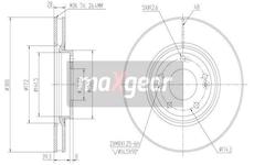 Brzdový kotouč MAXGEAR 19-1863