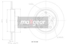 Brzdový kotouč MAXGEAR 19-1869