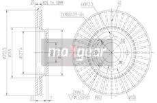 Brzdový kotouč MAXGEAR 19-1871