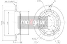 Brzdový kotouč MAXGEAR 19-1872