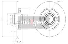 Brzdový kotouč MAXGEAR 19-1909