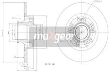 Brzdový kotouč MAXGEAR 19-1911
