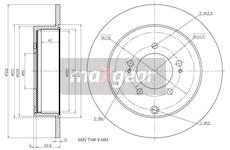 Brzdový kotouč MAXGEAR 19-1933
