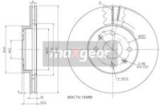 Brzdový kotouč MAXGEAR 19-1937
