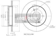 Brzdový kotouč MAXGEAR 19-1938