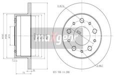 Brzdový kotouč MAXGEAR 19-1944
