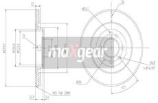 Brzdový kotouč MAXGEAR 19-1945