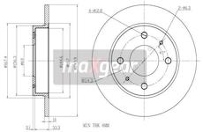 Brzdový kotouč MAXGEAR 19-1955