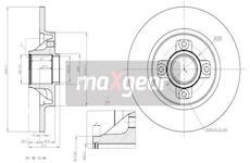 Brzdový kotouč MAXGEAR 19-1963